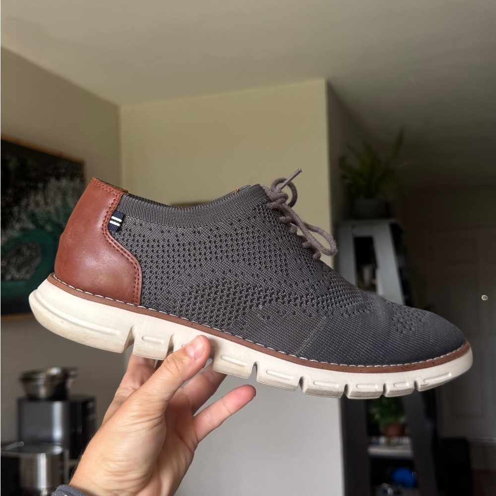 Nautica Gray and Brown Oxford Sneakers